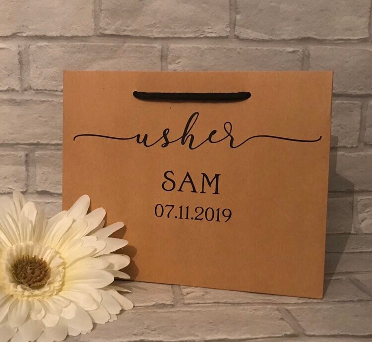 Personalised Groomsmen Gift Bag Best Man Gift Bag Groomsmen Etsy