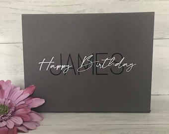 Personalized Birthday Gift Box: Luxury Keepsake with Ribbon