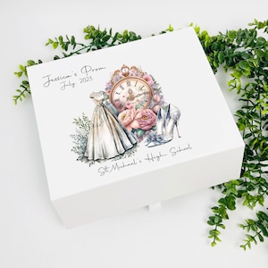 Luxury personalised &#39;My Prom&#39; keepsake box, Prom box, Personalised gift box, Leavers Gift Box