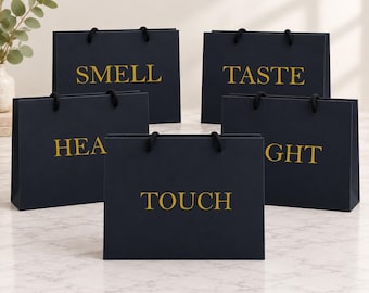 Set of 5 Sensory Gift Bag For Him / Her, Smell, Taste, Hearing, Sight & Touch