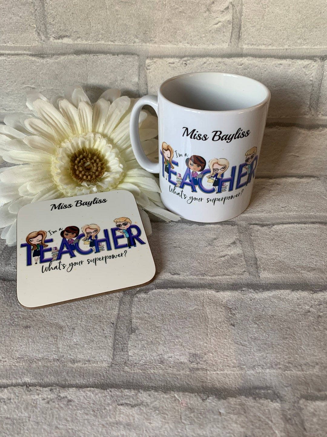 Personalised Teacher Gift Set - Thank You Teacher Gift - End of Term ...