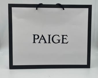 Personalized Name Gift Bag: Elegant Birthday Keepsake