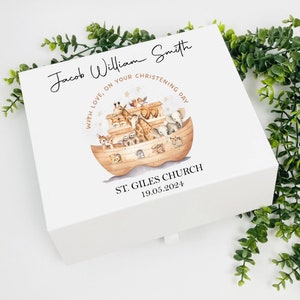 Personalisierte Taufe Geschenkbox, Erinnerungsbox für die Taufe, personalisiertes Taufgeschenk, Taufgeschenk, Sake Box behalten