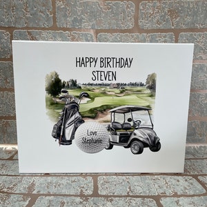 Caja de regalo de golf de feliz cumpleaños personalizada, caja de regalo de amante del golf, caja de regalo de cumpleaños, regalo de amante del golf, regalo de golf, regalo para él, regalo de papá