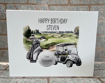 Personalized Happy Birthday Golf Gift Box: Golf Lover Keepsake