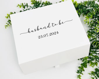 Personalised Husband To Be gift box, Husband gift box, wedding morning gift box, Husband gift box,