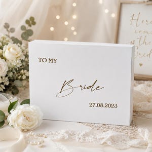 Personalised Bride gift box, to my Bride gift box, wedding morning gift box Bride gift box image 2