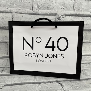 Bolsa de regalo personalizada con nombre y edad, bolsa de regalo de cumpleaños, bolsa de regalo para ocasiones especiales, bolsa de regalo personalizada