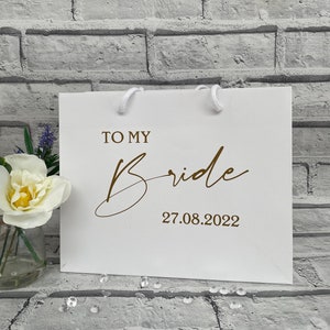 Personalisierte Braut Geschenktasche, zu meiner Braut Geschenktasche, Hochzeit Morgen Geschenktasche Braut Geschenktasche