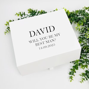 Personalised Groomsman Proposal gift box, Groom Party gift box, Best Man Gift Box, Best Man Proposal Gift Box