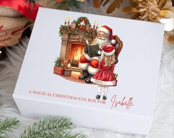 Personalized Girl's Christmas Eve Box: Santa Visit Gift