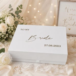 Personalised Bride gift box, to my Bride gift box, wedding morning gift box Bride gift box image 3