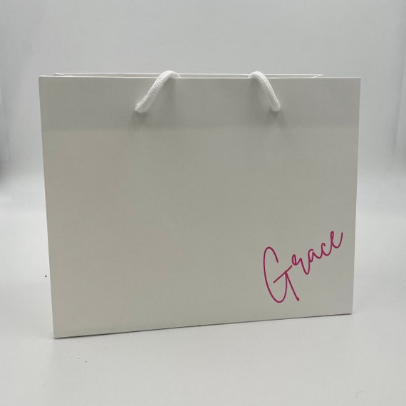 Personalised name gift bags hotsell