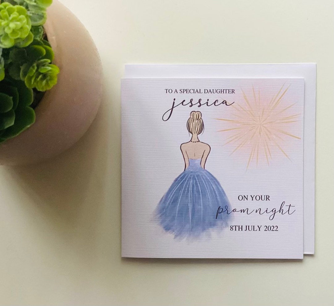 Prom Congratulations Personalised Prom Night Card, Congratulations on Prom Night Card ...