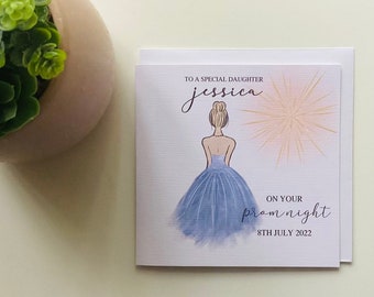 Personalised prom night card, Congratulations on Prom Night Card, Leavers Prom Gift