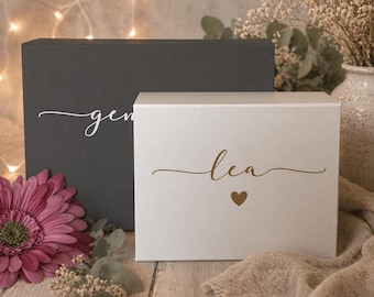 Caja de regalo con nombre personalizado, caja de regalo de cumpleaños, caja de regalo para ocasiones especiales, caja de regalo personalizada