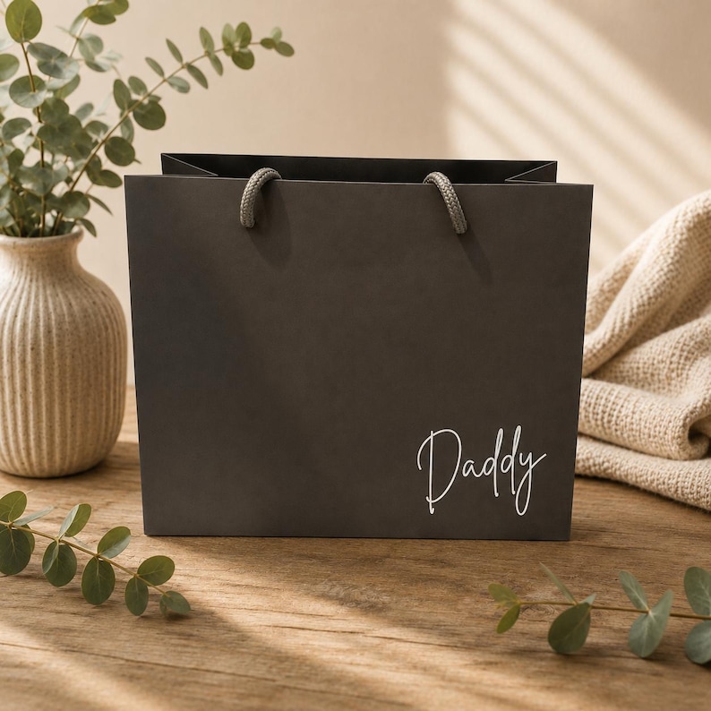 Personalised Fathers Day Gift Bag, Fathers Day Gift Bag, Fathers Day Gift, Personalised Gift Bag, Daddy Gift Bag image 2