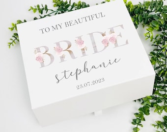 To My Bride Gift Box, Personalised Gift Box, Bride Gift, Bride To Be Gift Box, Wedding Morning Gift, Wife To Be Gift Box
