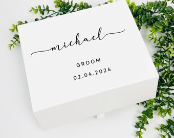 Personalized Groom Gift Box: Wedding Keepsake