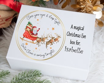 Luxury personalised Christmas Gift Box, Christmas Eve Box, Xmas Eve Box, Santa Christmas Eve Box
