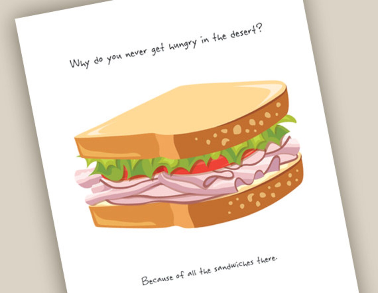Sandwich Joke Wall Art / Printable / Kids Wall Art / Home Etsy