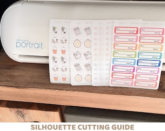 Not for purchase - Silhouette Cutting Guide - Guide In Photos & Video Link in Description