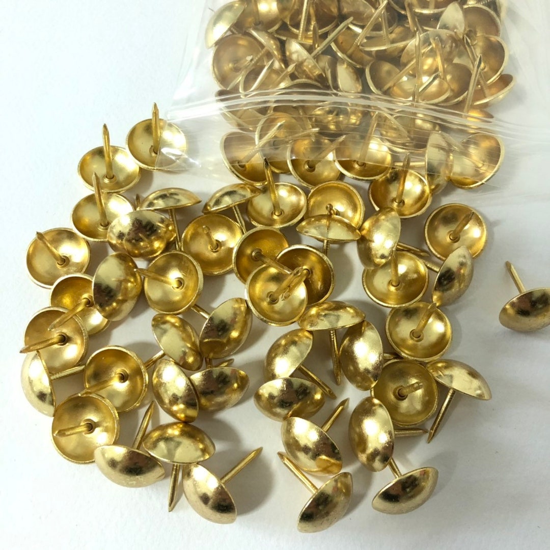 Upholstery Tacks 200pcs D16mm*l20mm Golden Color Plated Decorative ...