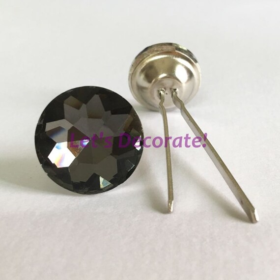 10 PCS 6 Color 1/" Amethyst diamond Glass decorative Upholstery Decorative tacks