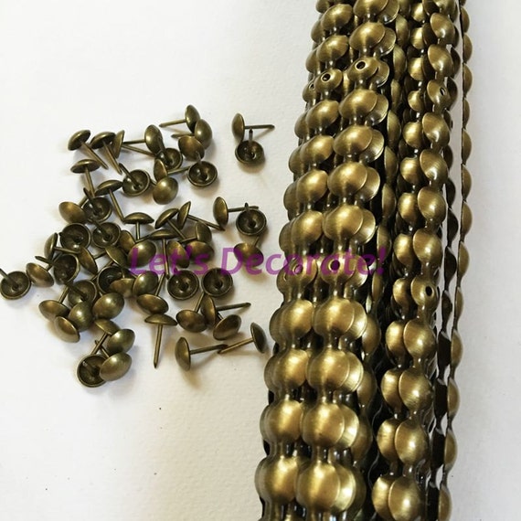 1meters 11mm Brass Plated Decorative Nail Strip Nailing Etsy