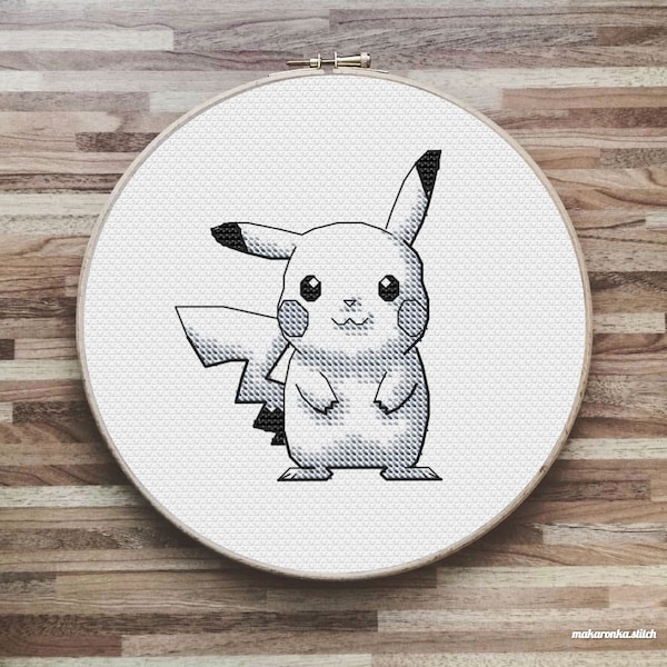 Pikachu, Pokemon, kruissteekpatroon PDF