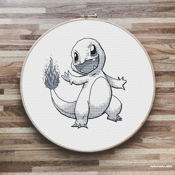 Charmander, Pokemon, kruissteekpatroon PDF