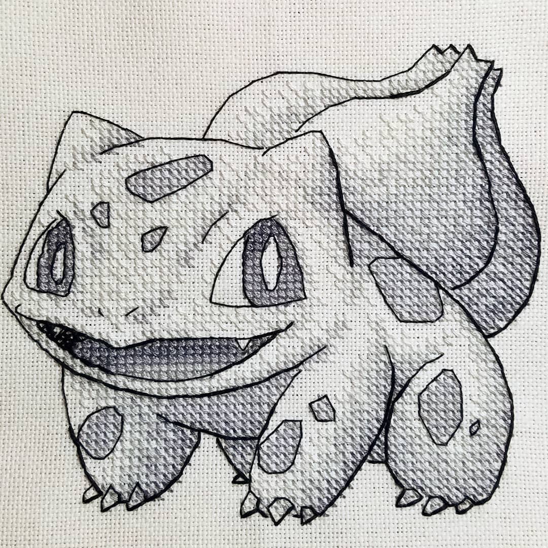 フシギダネ、ポケモン、クロスステッチ図案 PDF - Etsy 日本