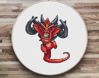 Diablo, Little Evil, Diablo, Juego, Patrón punto de cruz PDF