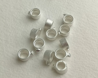 9ct White Gold 6mm Round collet setting *In stock ready to ship