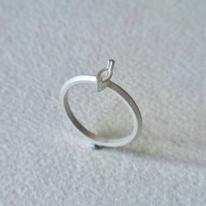 6x4mm Marquise 2 claw recycled sterling silver or 9ct gold cast ring blank