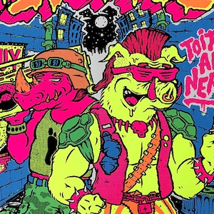 NUMB SKULLZ!! TMNT Collectors-zeefdruk!!