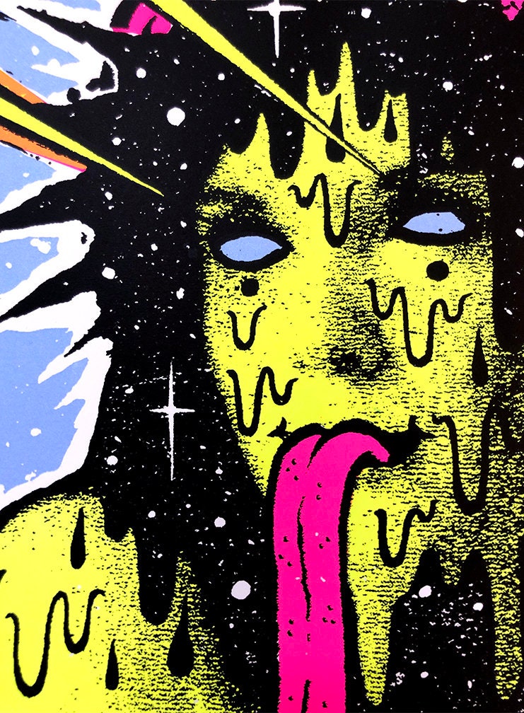 絵画 Brain storm Brain Storm Screenprint: Colorful Pop Art, Punk Street Art