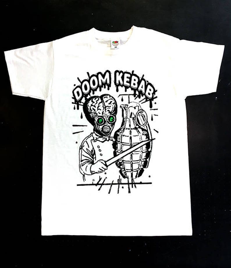 DOOM KEBAB Screenprinted T-SHIRT image 1