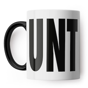 UNT Black handle Mug - Funny coffee mug, present for colleague, office mugs, Coffee, Secret Santa Gift