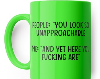 Taza divertida inaccesible: taza de café divertida, regalo para colega, tazas de oficina, café, regalo secreto de Santa