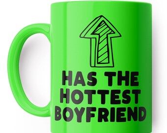 La taza más caliente de la flecha del novio nunca - Taza de café divertida, presente para el día o el aniversario de la novia de San Valentín