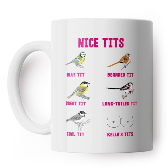 Perky Tits Personalised Mug Add Any Name Funny coffee mug, present