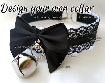 The Lilith Collar Design Your Own Lace Thin Pleated Kitten Pet Play Ddlg Collar The Lilith Collar Design Your Own Lace Thin Pleated Kitten Pet Play Ddlg Collar