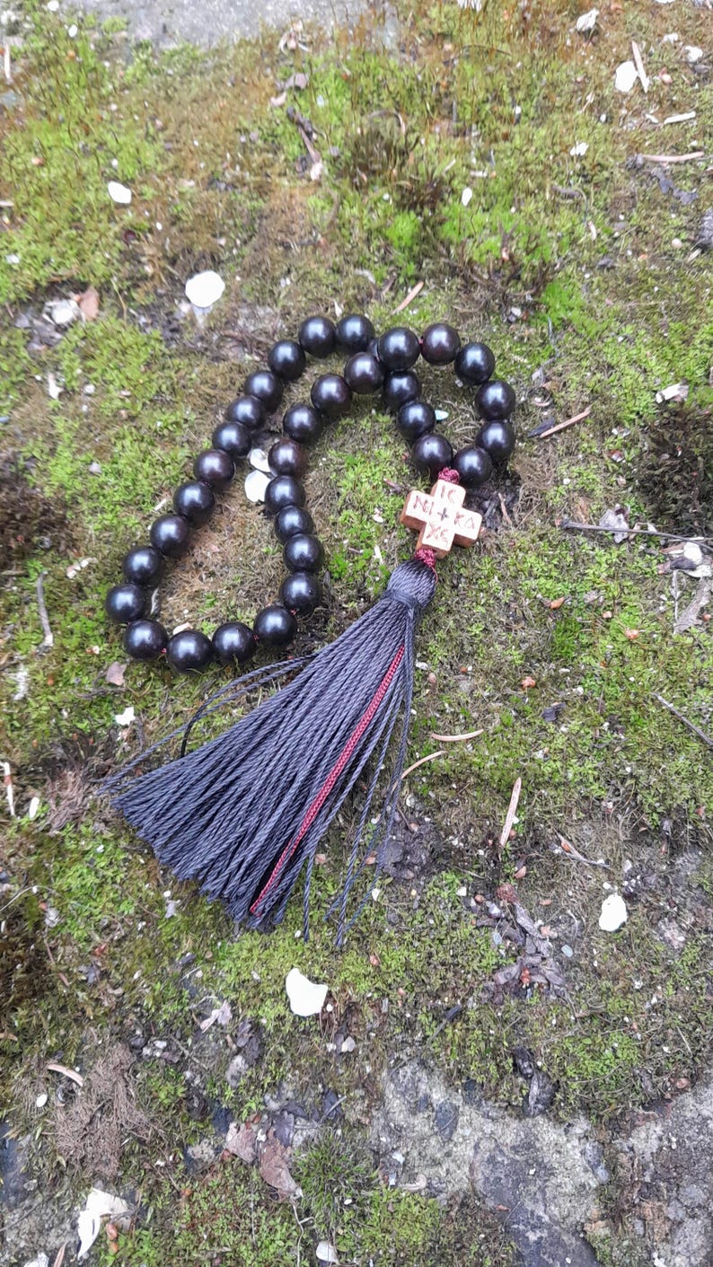 Ebony Wood. Pocket Prayer Beads.orthodox Prayer Beads, Chotki ...