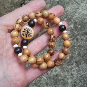 Olive & ebony wood. Pocket prayer rope, prayer beads. Orthodox  prayer beads, chotki , komboskini, rosary, prayer rope. Pocket prayer beads.