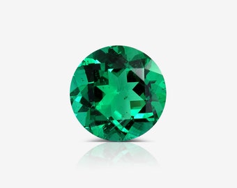 1.54 ct AGL Certified Natural Emerald, Round Brilliant Cut, Color, Clarity Jewelry For Women Lot Set Genuine Solitaire Best Price Offer Rare