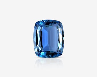 Aguamarina natural certificada GRS de 19,85 ct, corte de cojín, color, claridad, joyería para mujer, conjunto de lote, solitario genuino, mejor precio, regalo de oferta