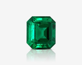 1.27 Carat Loose Natural Emerald, Green Color Emerald Cut, GRS Certified Real Emerald For Jewelry Making, Gemstone Jewelry Rare Gift For Her