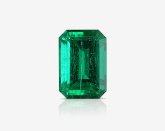 3.06 Carat Green Color Natural Diamond Gemstones Emerald Rectangular Shape AGL Certified Handmade Fine Jewelry Precious Gifts for Women Rare