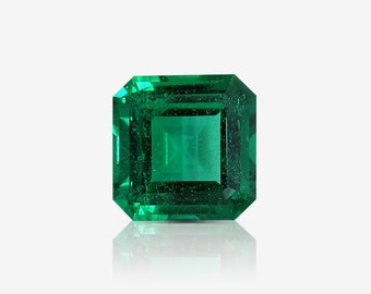 2.33ct. Loose Natural Emerald, Green Color Emerald Cut, GRS Certified Real Emerald For Jewelry Making, Gemstone Jewelry Rare Gift For Her